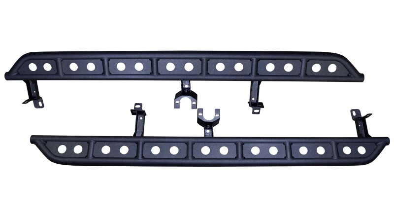 Jeep Gladiator JT Side Steps - Fishbone Offroad - Step Sliders - Black - `20-`27